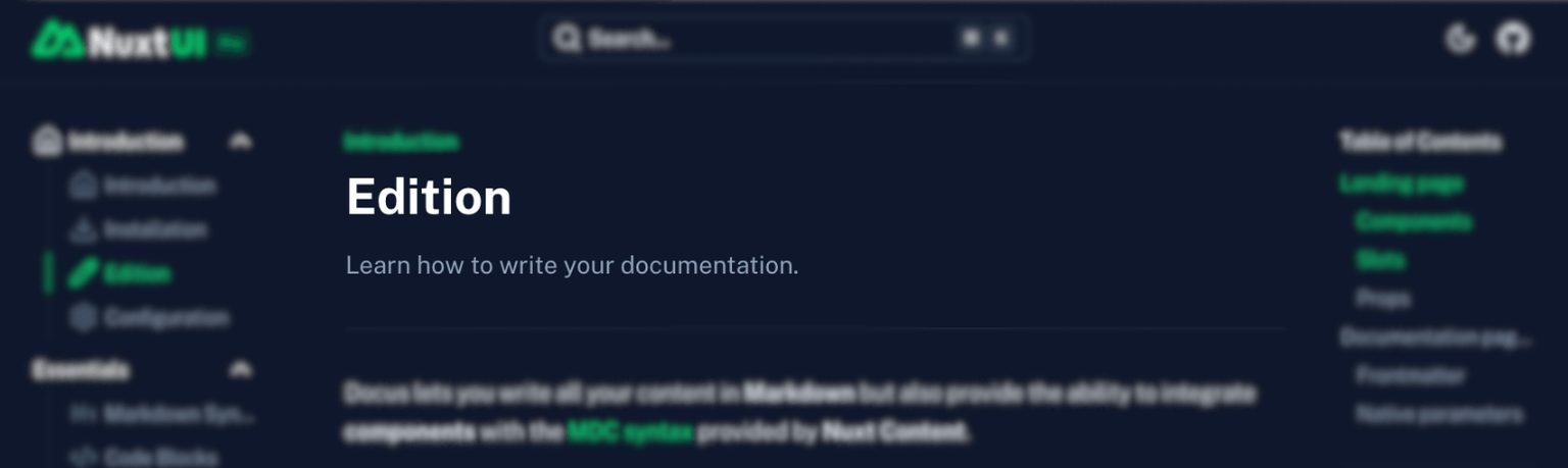 Frontmatter title and description
